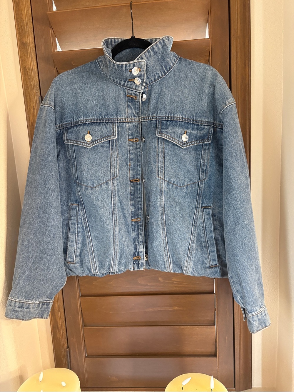 Steve Madden Classic Blue Denim Jacket - Women's Casual Trucker size medium.